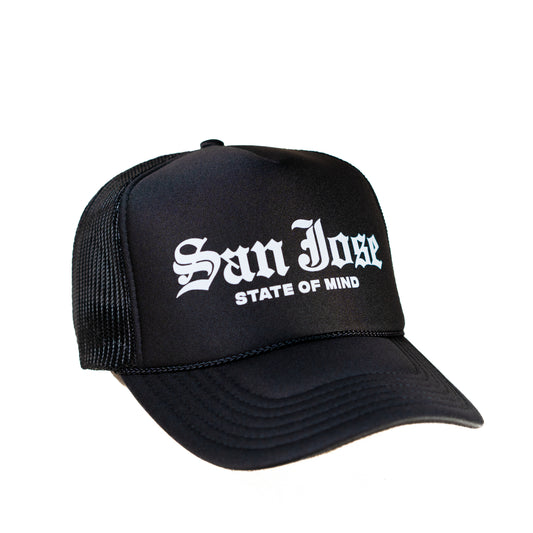 SAN JOSE STATE OF MIND "OLD ENGLISH" TRUCKER HAT [LIMITED EDITION]